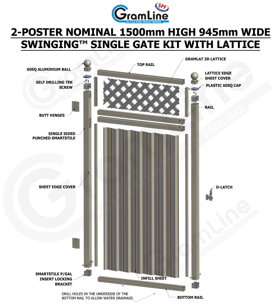 2-POSTER-1500mm-SINGLE-SWINGING-GATE-WITH-LATTICE-PRICE-SHEET---DATA-SHEET