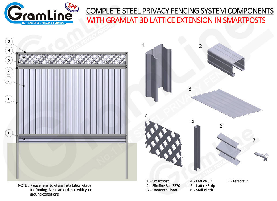 COMPLETE-GRAMLINE-FENCE-LATTICE-PLINTH-ASSEMBLY